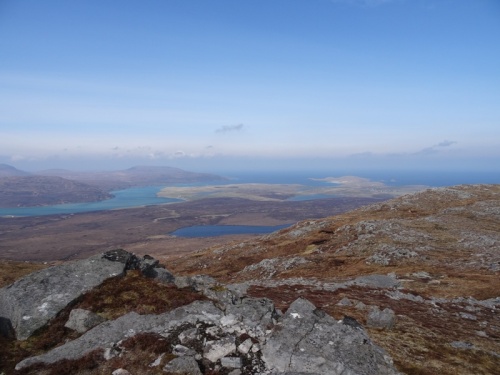 The view back to Durness from the summit.