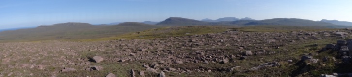 Nice panorama east of Cnoc a' Ghiubhais.
