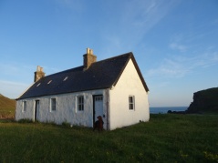 A lovely shot of the bothy in the morning light.